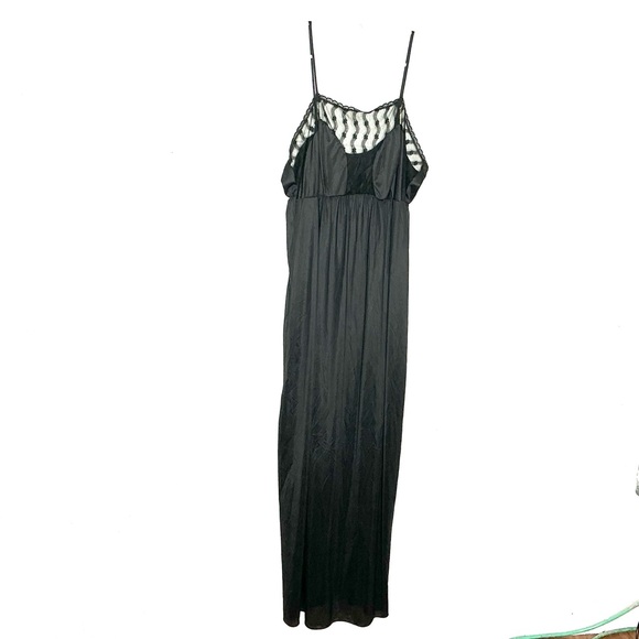 nancy king Other - < Vintage Nancy King Chic Black Slip Dress >
